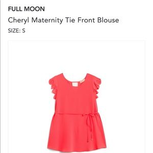 Full Moon Maternity (Stitch Fix) Tie Front Blouse